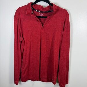 Tek Gear Men's Crimson‎ Quarter-Zip Pullover Sz Medium